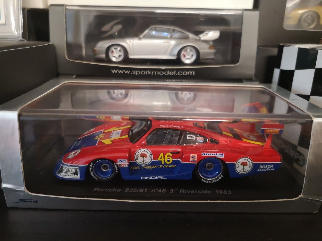 1:43 Spark Porsche 911 935/81 No. 46 Riverside 1983 S1926, 興趣及 