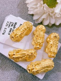 24k HongKong Gold dragon for piyao bracelet