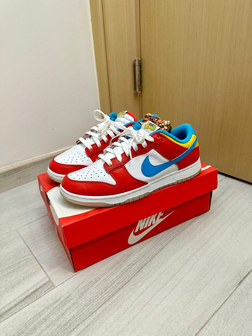 9 US) Nike Dunk Low LeBron James Fruity Pebbles, 男裝, 鞋, 波鞋