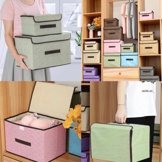 ♥️ Clothes Organizer Storage Box Closet Space Saver Durable