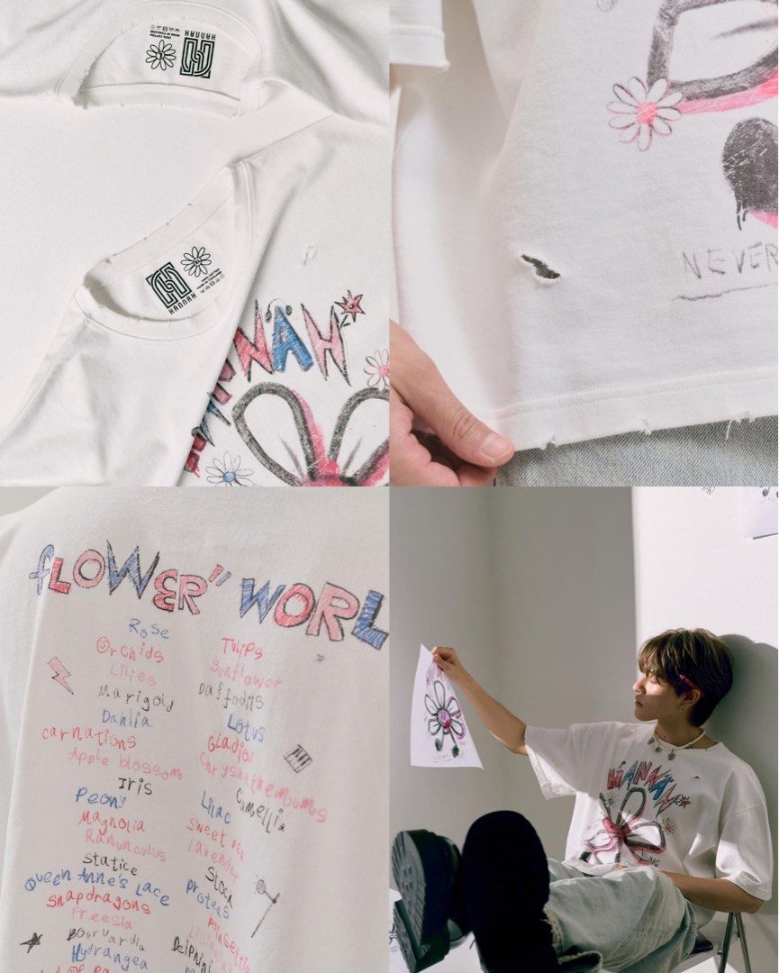 口コミ サイト 商品 hannah — 💫泰國代購🇹🇭Nani The 女裝 T-Shirt, Boy Flower トップス