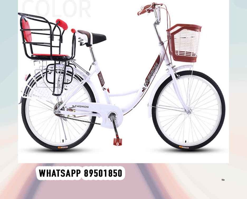 Single speed Lady bike 26 Ladies bike With 26 29 mesh front kid seat food delivery