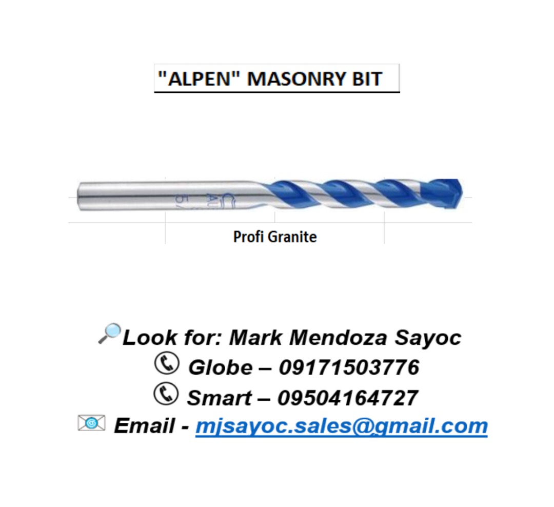 "ALPEN" MASONRY BIT Profi Granite, Commercial & Industrial