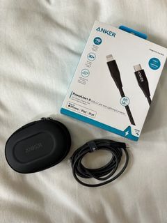 Anker Powerline+ II USB-C Cable with Lightning Connector Iphone High Speed Charging