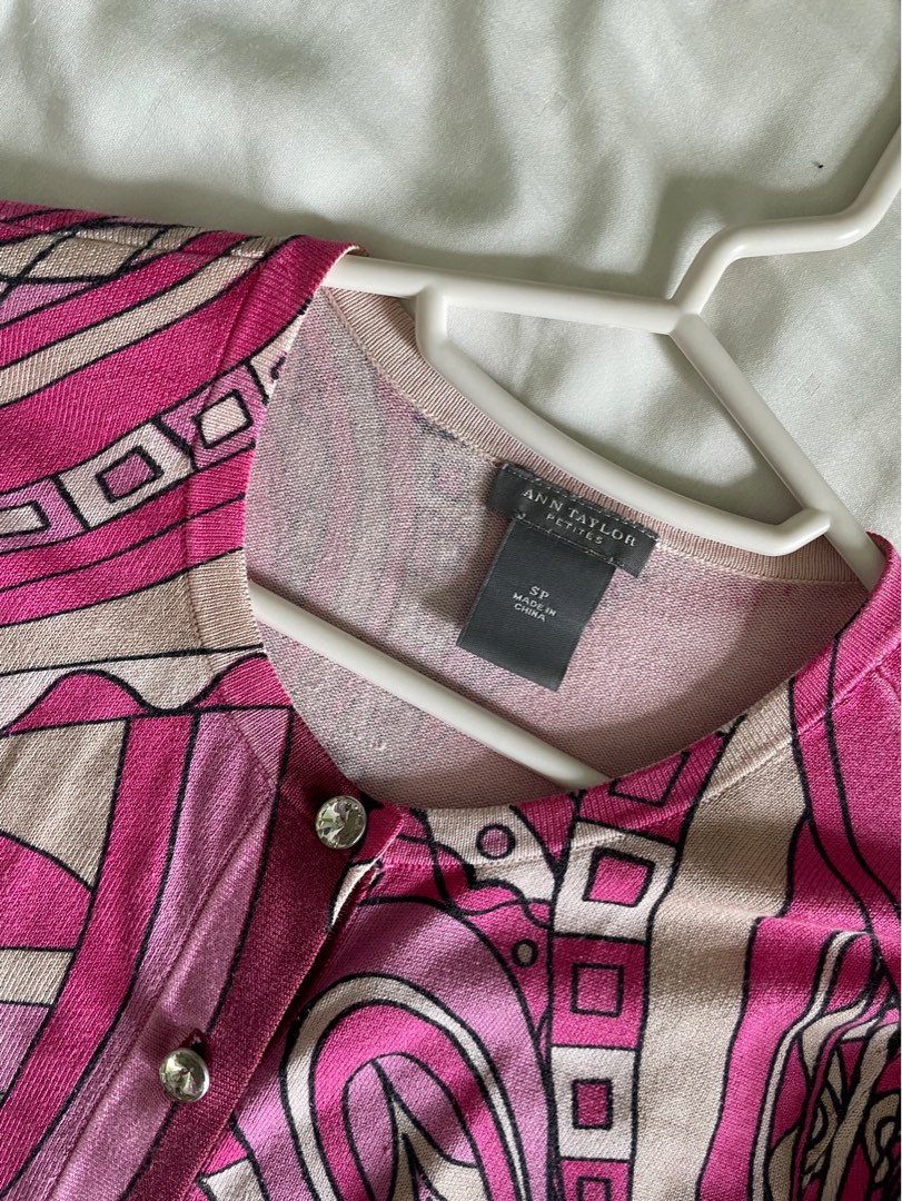 Ann taylor discount pink cardigan