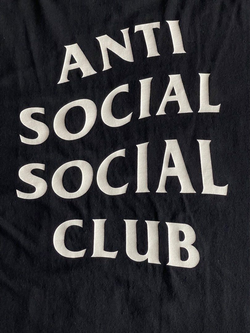 Anti social social club logo tee sale