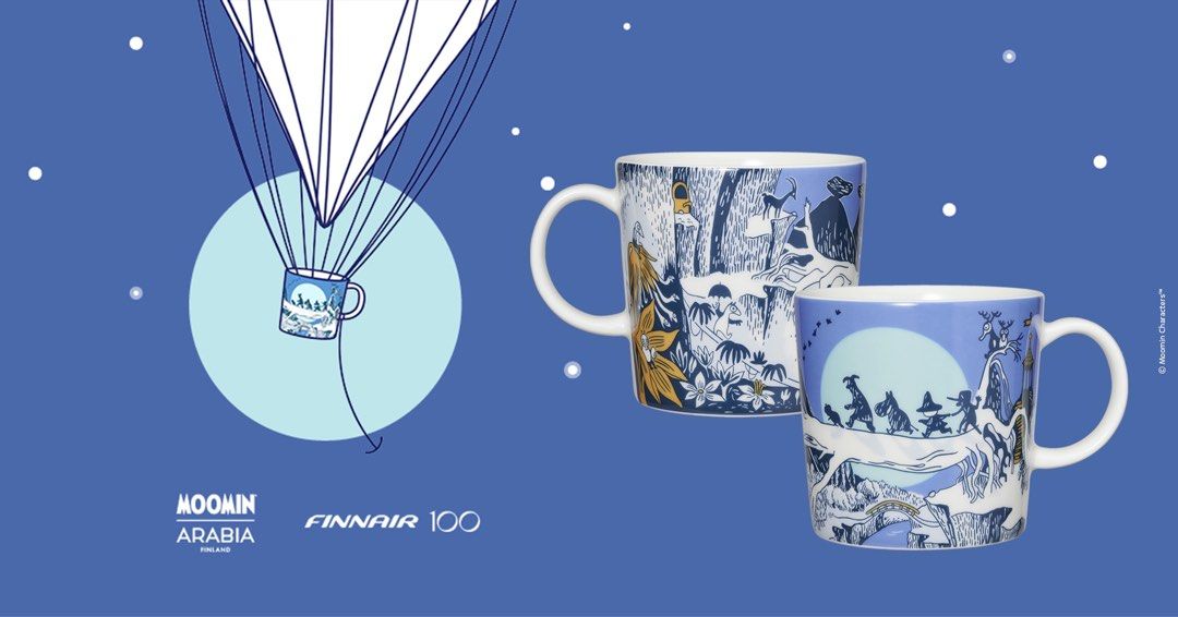 Arabia x Finnair 100 limited edition mug 限量版芬蘭航空100周年記念
