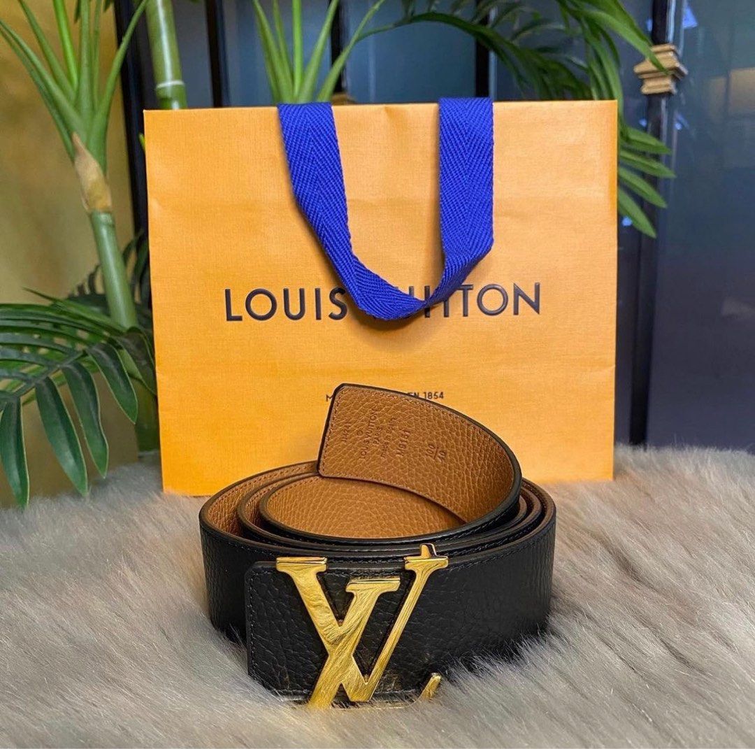 Authentic Mens' Louis Vuitton Belt with Gold Buckle, Men's Fashion, Watches  & Accessories, Belts on Carousell