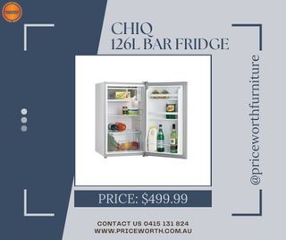 AVAILABLE!! CHIQ 126L BAR FRIDGE!! GRANDSALE!!