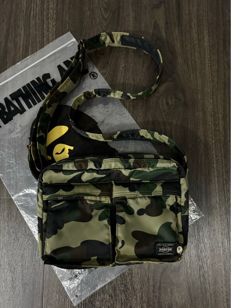 Bape x Porter Japan shoulder bag, Men's Fashion, Bags, Sling Bags on