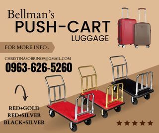 Bellman's Push Cart Luggage - Good Quality Materials Brand New