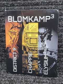 BLOMKAMP 3 Chappie, District 9, Elysium Blu-Ray Movie Collection