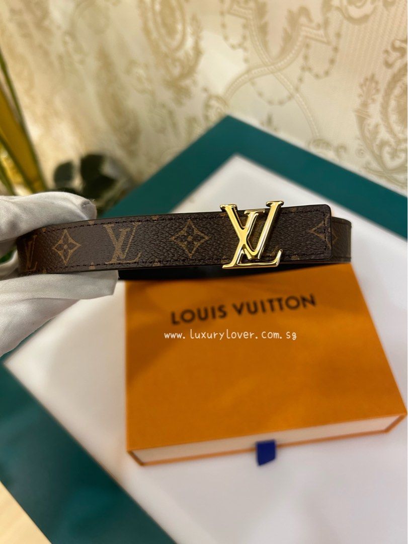 Louis Vuitton LV Iconic 20mm Reversible Belt 2022 Ss, Beige, Stock Required Check 80cm