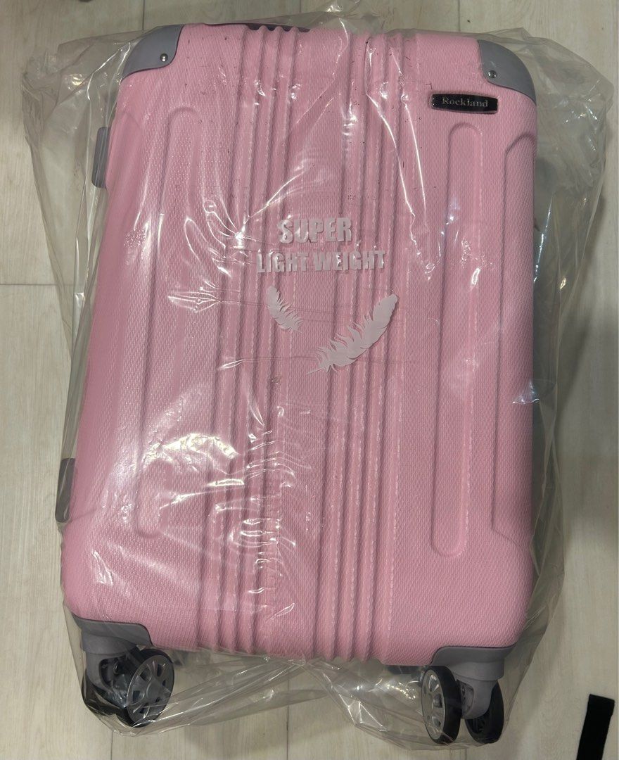 BNIP Rockland London Pink Mint Expandable Hardside Hardshell Travel ...