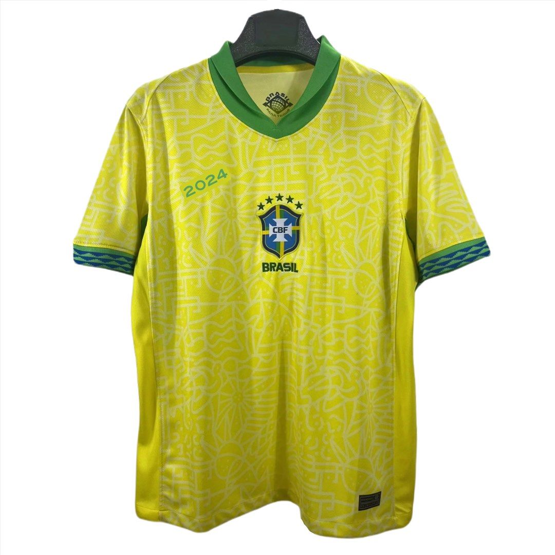 Brazil Jersey 2024 Fan version Football Jersey Soccer Jersey Tshirt ...