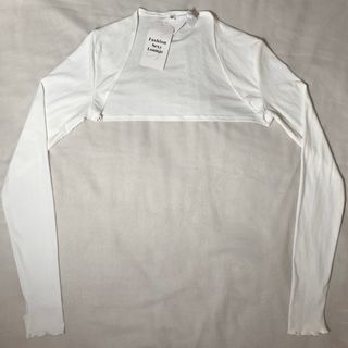 broken white shrug / bolero / cardigan crop / cropped cardigan