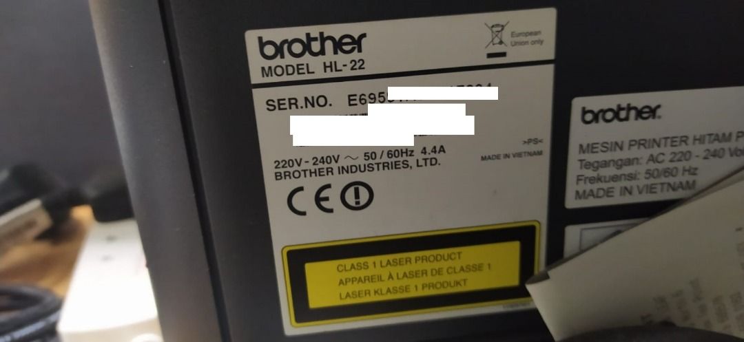 Brother HL-22 Laser Printer, Computers & Tech, Printers, Scanners ...