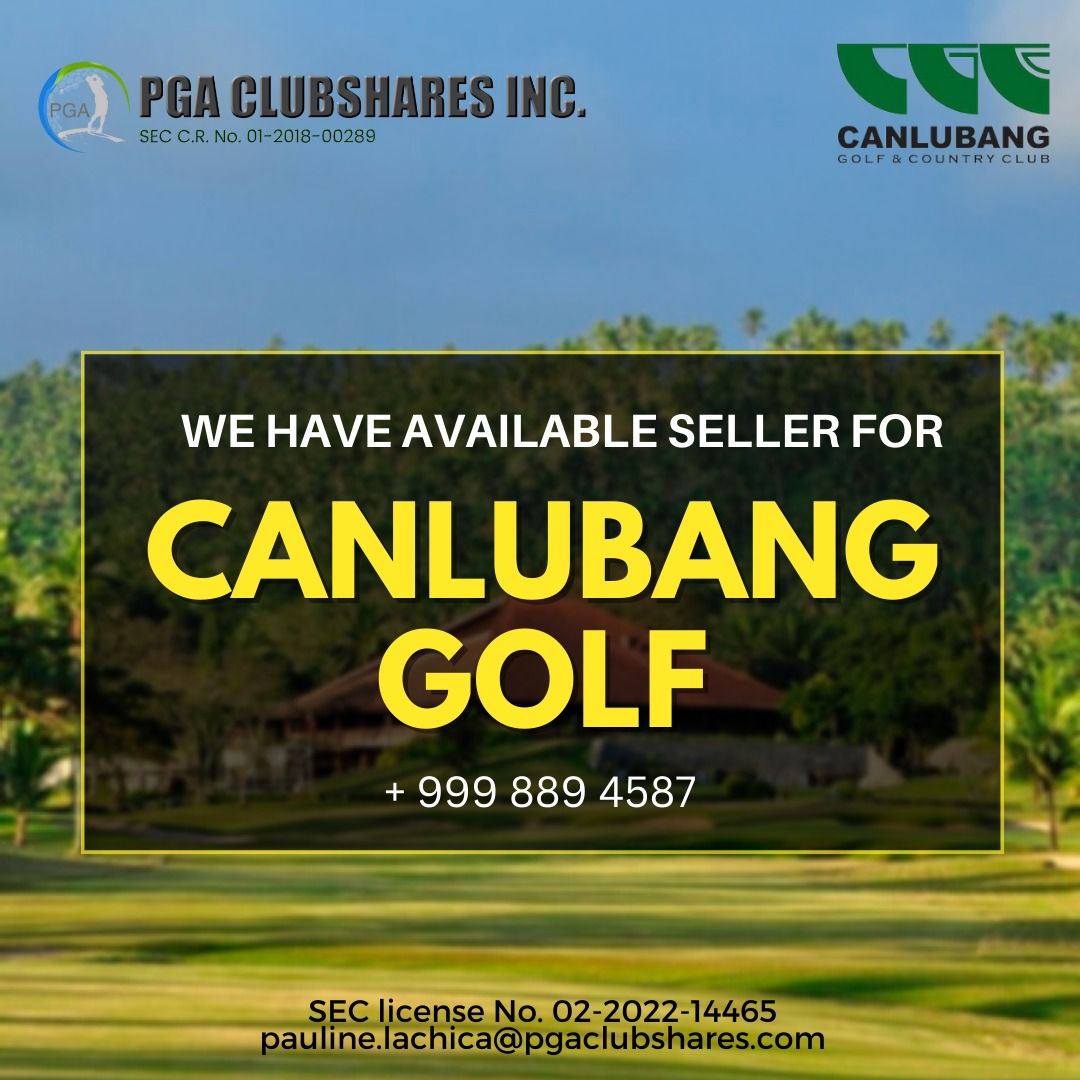 CANLUBANG GOLF - PGA (Category: Golf) located in Caloocan City. Submitted by pgapauline (Listing ID 1265778904, Image 1). Description: Interested to buy Canlubang Golf share? .