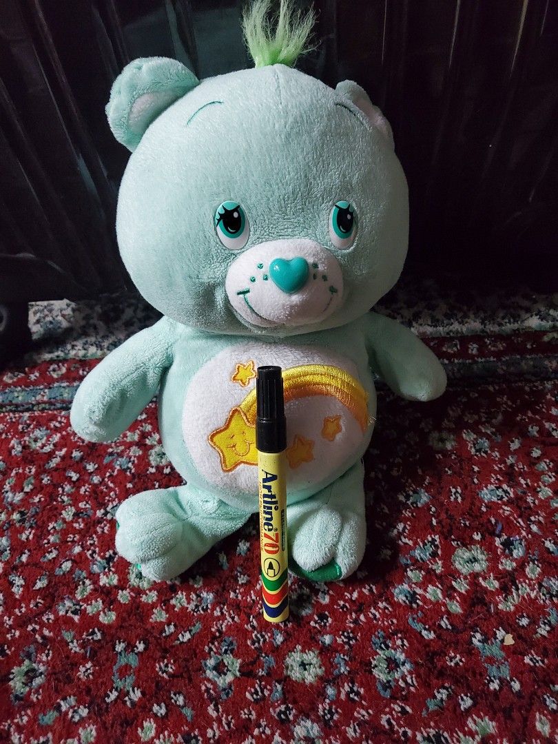 Care bear soft toy light green