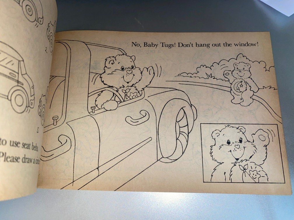 Care Bears Stickers and Colouring Book 1984, Hobbies & Toys