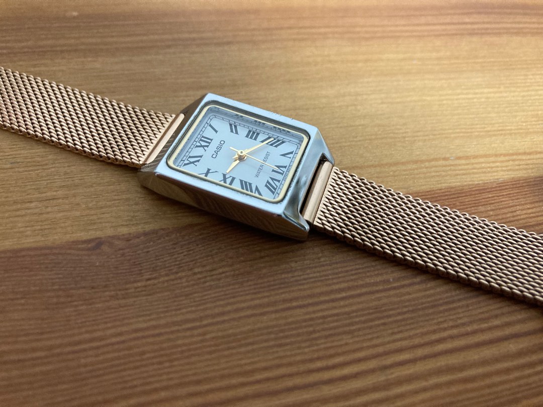 Casio square analogue watch hot sale