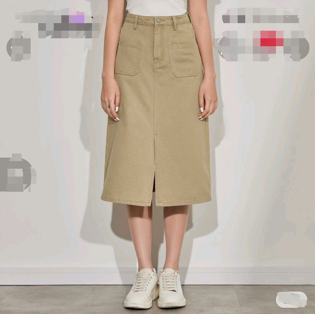 Casual online khaki skirts