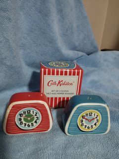 Cath Kidston Authentic Clock Salt & Pepper Shakers