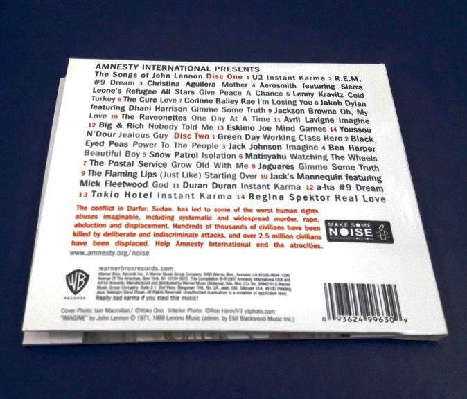 CD Instant Karma The Amnesty International Campaign to Save Darfur (2CDs), Hobbies & Toys