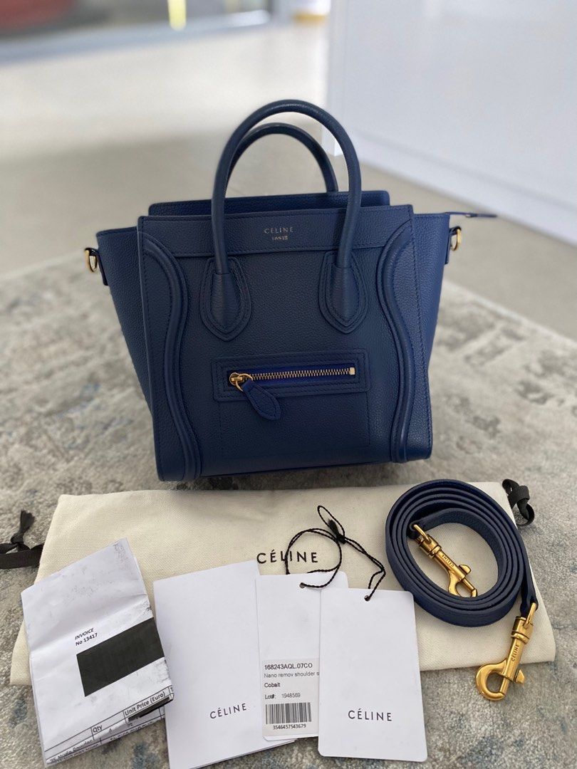 Celine Nano Blue Cobalt 2018 Barang Mewah Tas Dompet di Carousell