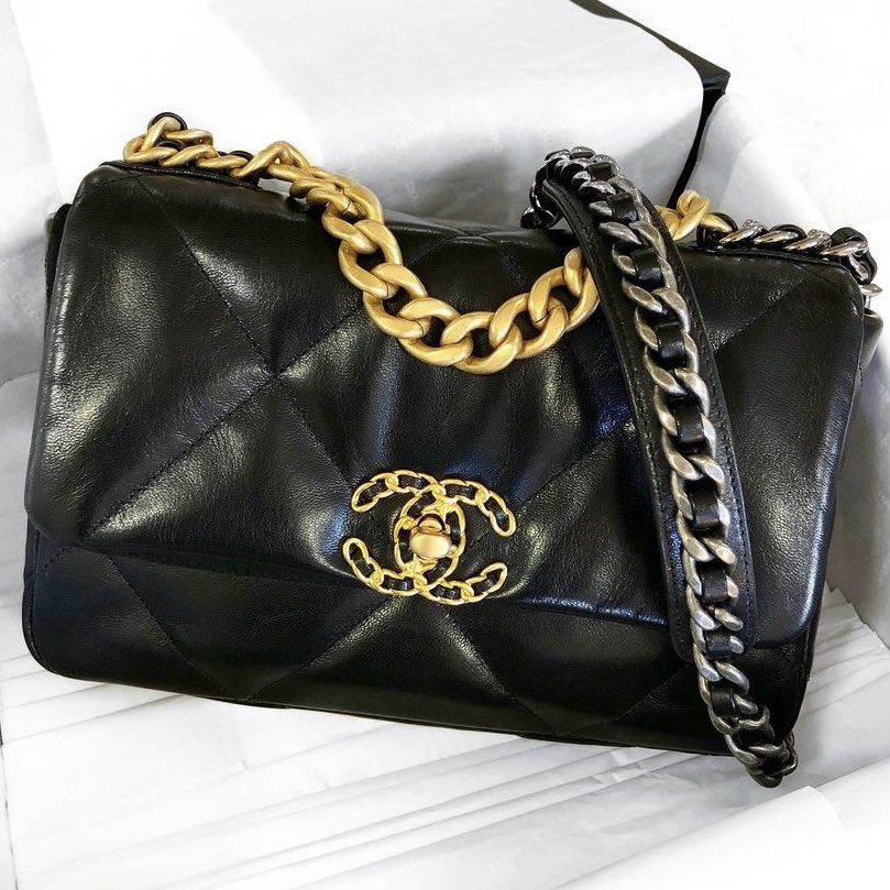 Chanel 19 Goatskin Small #30, Luxury, Bags & Wallets on Carousell