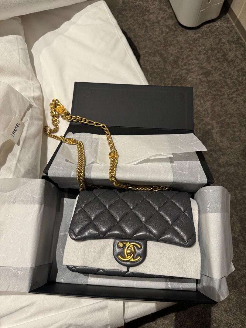 Chanel 23k mini square flap bag my perfect mini, Luxury, Bags & Wallets ...