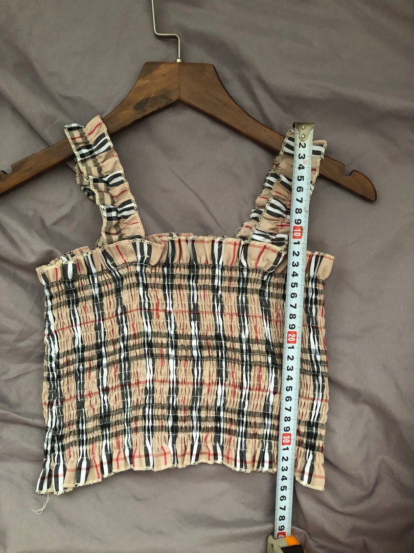 Checkered crop top