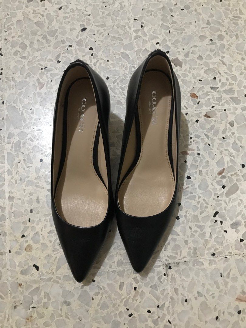 Coach Black Heels Women s Fashion Footwear Heels on Carousell