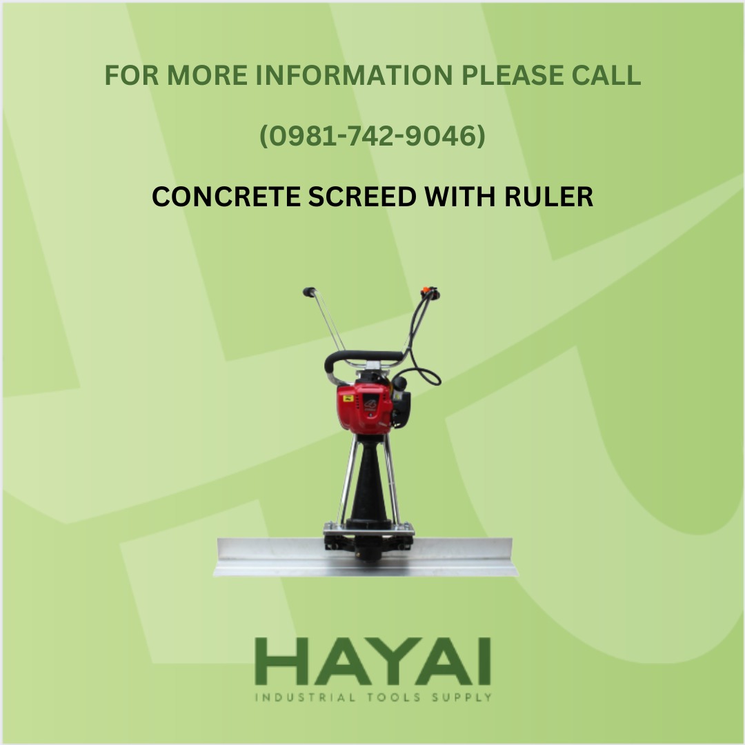 CONCRETE SCREED WITH RULER, Commercial & Industrial, Construction Tools ...