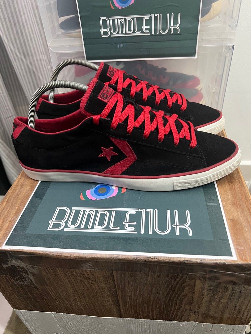 Converse One Star Black Red Low 13UK Men s Fashion Footwear