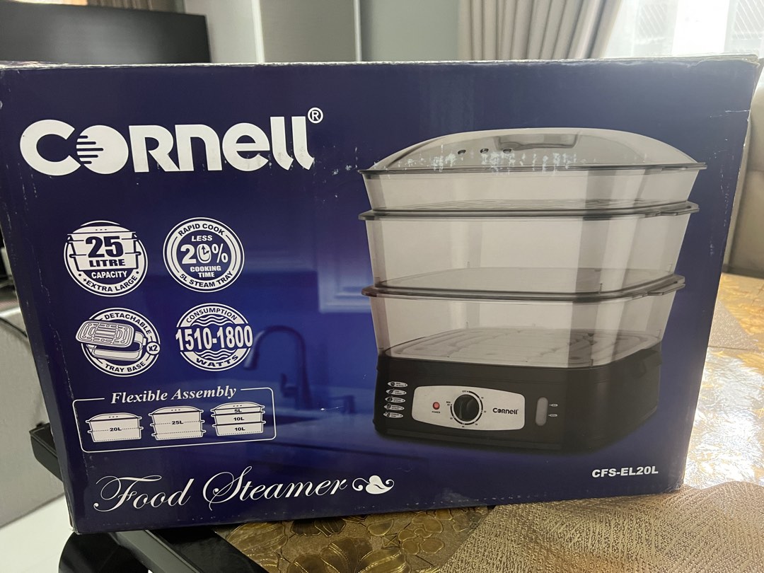 Cornell 3 Tier Food Steamer 25L (XL), TV & Home Appliances, Kitchen