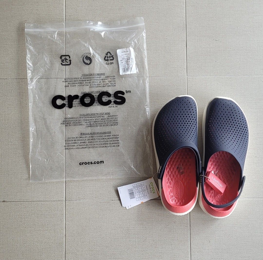 Crocs literide hot sale navy pepper