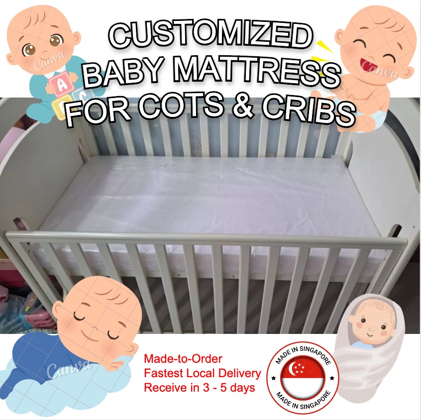 Custom size crib mattress top