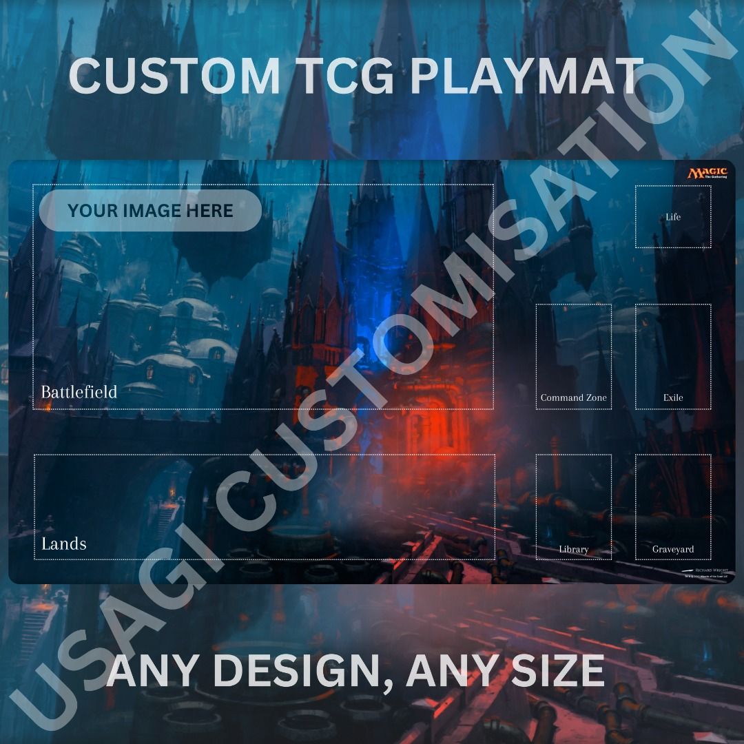 Custom TCG Playmat (Any Dimensions/Design) Magic The Gathering Flesh
