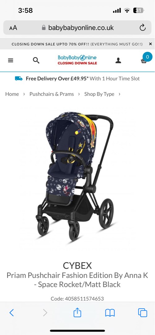 Cybex priam space on sale rocket