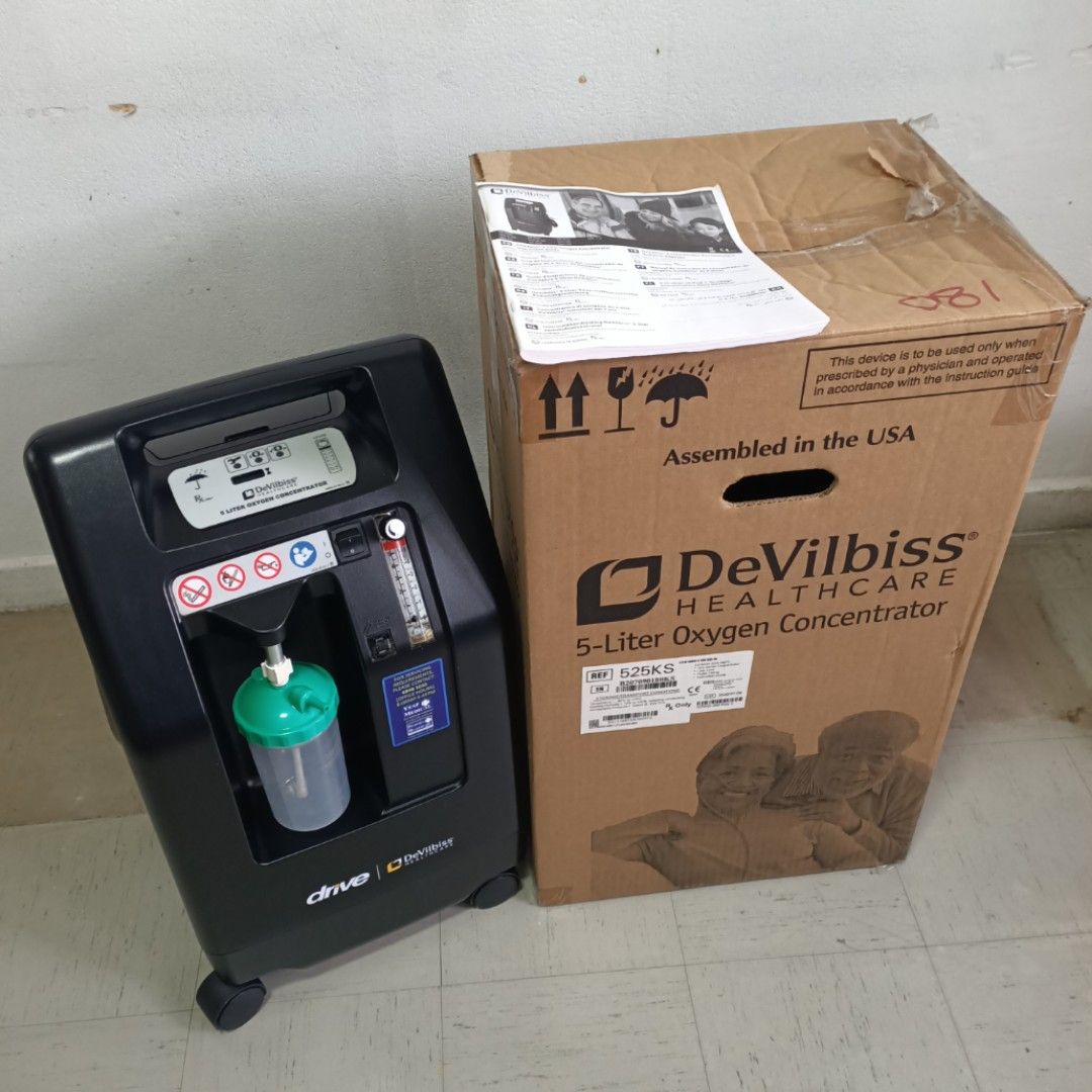 Devilbiss 5 litre Oxygen Concentrator, good working condition,with user