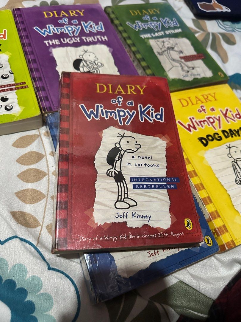 Diary of a Wimpy Kid Book Collection Preloved, Hobbies & Toys, Books ...