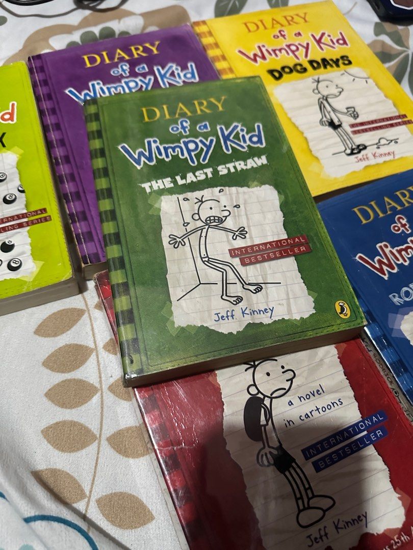 Diary of a Wimpy Kid Book Collection Preloved, Hobbies & Toys, Books ...