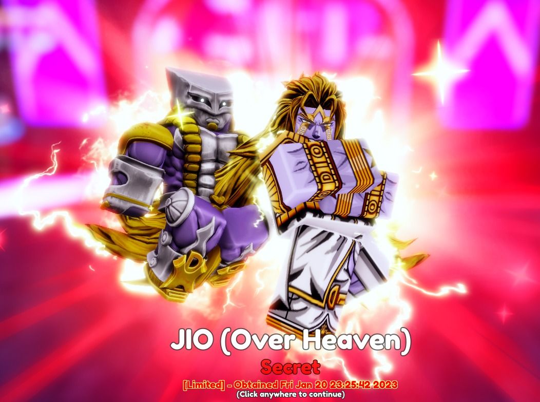 Dio Over Heaven | Anime Adventures [ROBLOX], Video Gaming, Gaming  Accessories, In-Game Products on Carousell