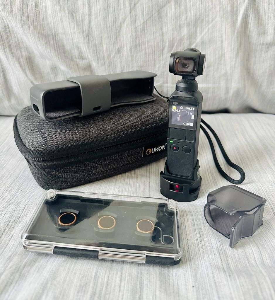 DJI Osmo Pocket 1 complete set up (ALL ORIGINAL), Photography, Video ...