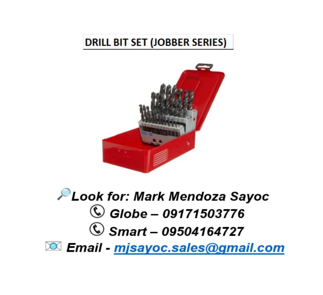 DRILL BIT SET (JOBBER SERIES), Commercial & Industrial, Construction