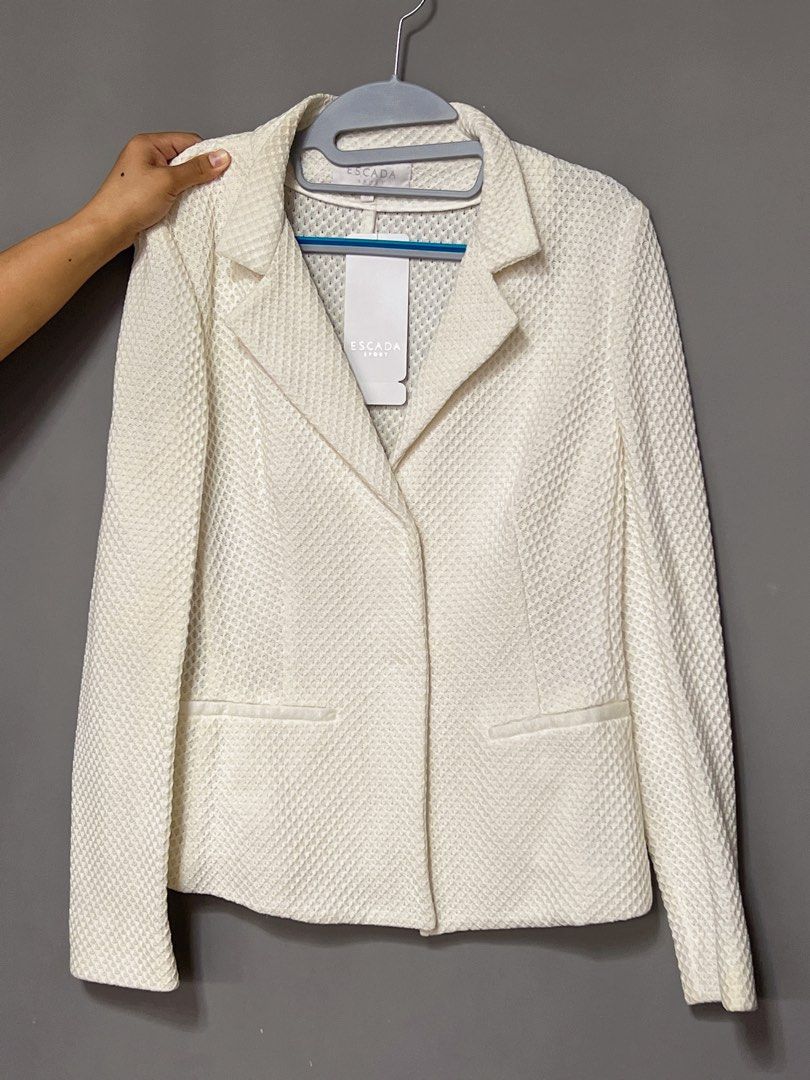 Escada Sport White Jacket Size M Women s Fashion Coats Jackets