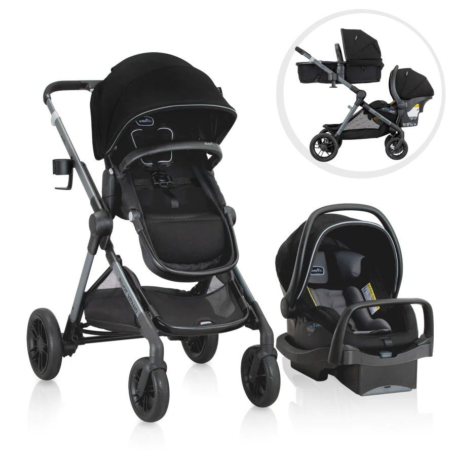 Double Stroller Evenflo Xpand Babies Kids Going Out Strollers on Carousell