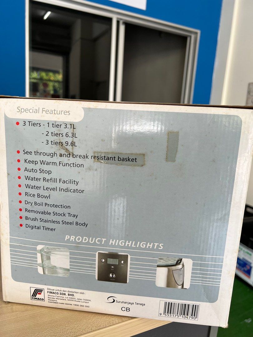 FABER FOOD STEAMER, TV & Home Appliances, Kitchen Appliances, Other