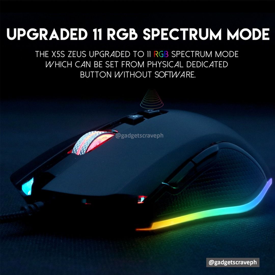 Fantech Zeus X5s V2 6 Buttons Programmable Wireless Pro Gaming Mouse